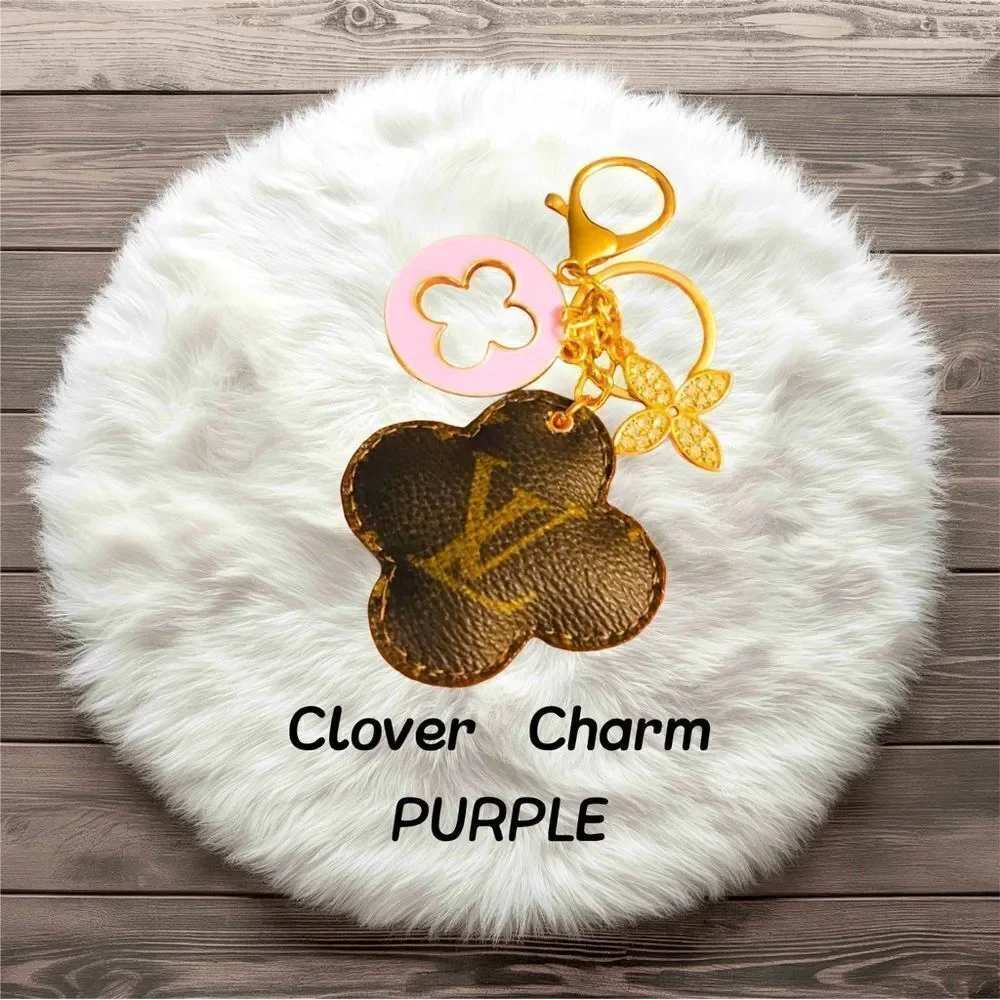 Handmade Puffed Clover Charm - Picture 4 of 7